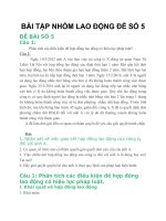 BÀI tập NHÓM LAO ĐỘNG đề số 5