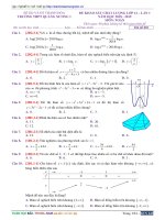 ĐỀ THI THỬ THPT QUỐC GIA MÔN TOÁN CÓ ĐÁP ÁN CHI TIẾT