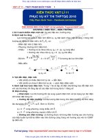 Kien thuc vat li 11  danh cho hoc sinh on thi THPTQG 2018  
