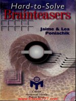 Hard to solve brainteasers 