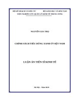 Chính sách tiêu dùng xanh ở việt nam