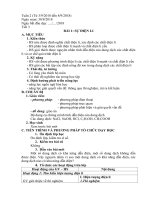 Giáo án hóa học 11 bài 1  Sự điện li