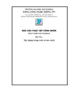 Xây dựng trang web review sách