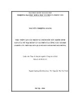 VIỆC TIẾP cận các DỊCH vụ CHĂM sóc sức KHỎE SINH sản của nữ mại dâm