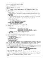 Giáo án hóa học 11 bài 21  Công thức phân tử hợp chất hữu cơ