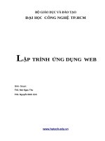Lập trình ứng dụng web 