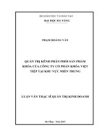 Quản trị kênh phân phối sản phẩm khóa của công ty cổ phần khóa việt tiệp tại khu vực miền trung 