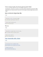 Tính từ và trạng từ giống nhau thường gặp trong bài thi TOEIC