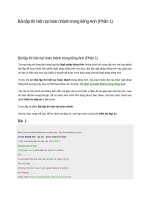 Bài tập thì hiện tại hoàn thành trong tiếng anh