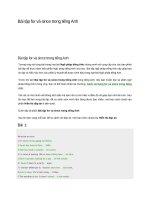 Bài tập for và since trong tiếng anh