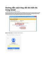 Hướng dẫn cách thay đổi tên hiển thị trong gmail