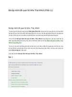 Bài tập mệnh đề quan hệ who that which