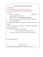 SKKN Một số phương pháp cân bằng phương trình hóa học lớp 8