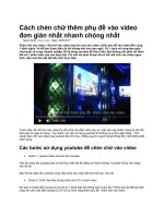 Cách chèn chữ thêm phụ đề vào video đơn giản nhất nhanh chóng nhất