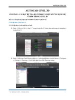 HƯỚNG dẫn CIVIL 3d ứng dụng hay nhất