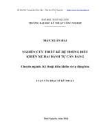 Nghiên cứu thiết kế hệ thống điều khiển xe hai bánh tự cân bằng 