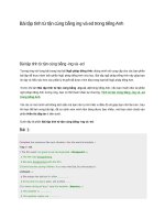 Bài tập tính từ tận cùng bằng ing và ed trong tiếng anh