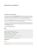 Bài tập giới từ by trong tiếng anh