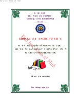 Một số giải pháp nâng cao hiệu quả hoạt động bán hàng tại công ty cổ phần gạch tuy nen phong thu 