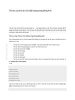 Thứ tự của tính từ chỉ chất lượng trong tiếng anh