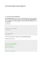 Câu hỏi đuôi question tag trong tiếng anh