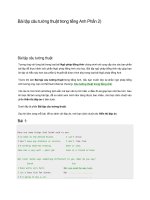 Bài tập câu tường thuật trong tiếng anh phần 2