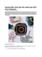 Hướng dẫn cách gửi ảnh video tạm thời trên instagram