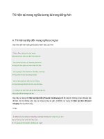 Thì hiện tại mang nghĩa tương lai trong tiếng anh