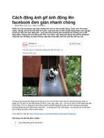 Cách đăng ảnh gif ảnh động lên facebook đơn giản nhanh chóng