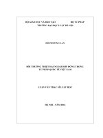 Bồi thường thiệt hại ngoài hợp đồng trong tư pháp quốc tế việt nam