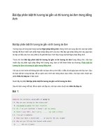 Bài tập phân biệt thì tương lai gần và thì tương lai đơn trong tiếng anh