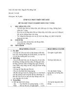 BÀI tập bật TÁCH và KHÉP CHÂN vào 7 VÒNG