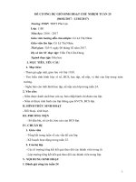 ĐỀ CƯƠNG dự GIỜ SINH HOẠT CHỦ NHIỆM TUẦN 25