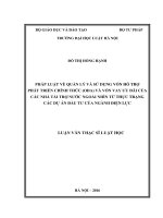 Pháp luật về quản lý và sử dụng vôn hộ trợ phát triển chính thức (ODA) và vốn vay ưu đãi của các nhà tài trợ nước ngoài nhìn từ thực trạng các dự án đầu tư của ngành điện lực