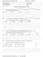 Kiểm tra 15 phút chương 2 lần 1   đề 1 