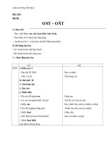 Giáo án Tiếng Việt 1 bài 96: Vần OAT OĂT