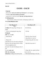 Giáo án Tiếng Việt 1 bài 95: Vần OANH OACH