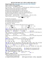 BỘ đề ôn THI học kì 1 hóa học 11 