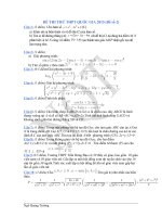 đề số 2+đáp án 