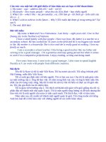 Bài giới thiệu về bản thân