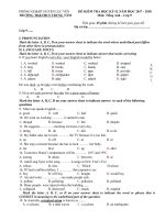 Đề kiểm tra môn tiếng anh 9 nam 2017 2018 co dap an phong gd dt huyen luc yen 847 
