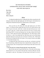 BÀI THU HOẠCH CUỐI KHÓA CDNN HẠNG II