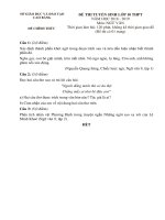 Đề thi tuyển vào lớp 10 môn ngữ văn van nam 2018 2019 co dap an so gd dt cao bang 6233 