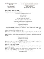 Đề thi tuyển vào lớp 10 môn ngữ văn nam 2018 2019 co dap an so gd dt ha nam 6847 