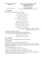 Đề thi tuyển vào lớp 10 môn ngữ văn nam 2018 2019 co dap an so gd dt bac giang 0181 