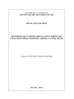 Mô phỏng quá trình chưng chân không để tách phân đoạn tinh dầu thông và ứng dụng.