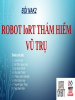 SLIDE PPT ROBOT IoRT THÁM HIỂM VŨ TRỤ