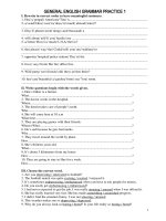 Bộ bài tập tổng hợp ngữ pháp tiếng anh cơ bản   general english grammar practice