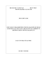 Chế tài do vi phạm hợp đồng thương mại dưới góc độ so sánh pháp luật việt nam và bộ nguyên tắc UNIDROIT về hợp đồng trong thương mại quốc tế