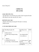 Giáo án Tiếng Việt 1 chủ điểm 9: Chính tả Hồ Gươm